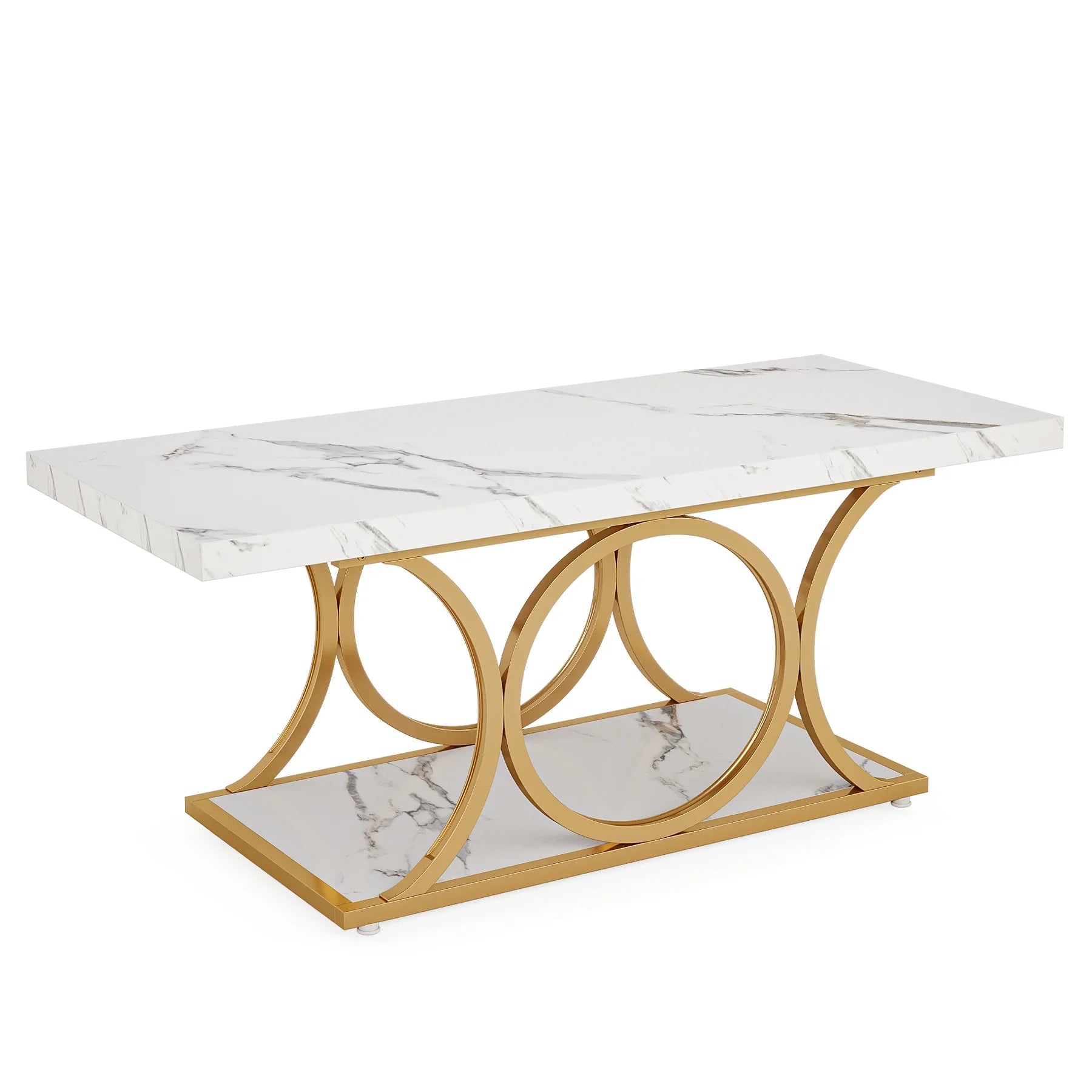 Tribesigns Rectangle Coffee Table, Modern Coffee Tables in USA.