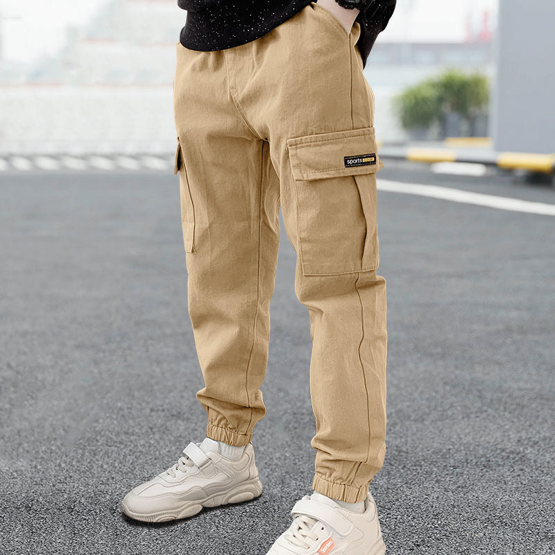 New Spring Autumn Boys Pants Casual Long Style Trousers in USA