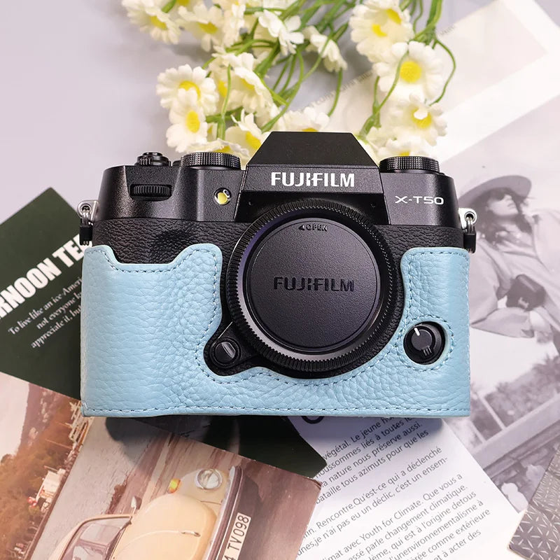 Suitable for Fuji X-T50 camera leather base micro single retro in USA.