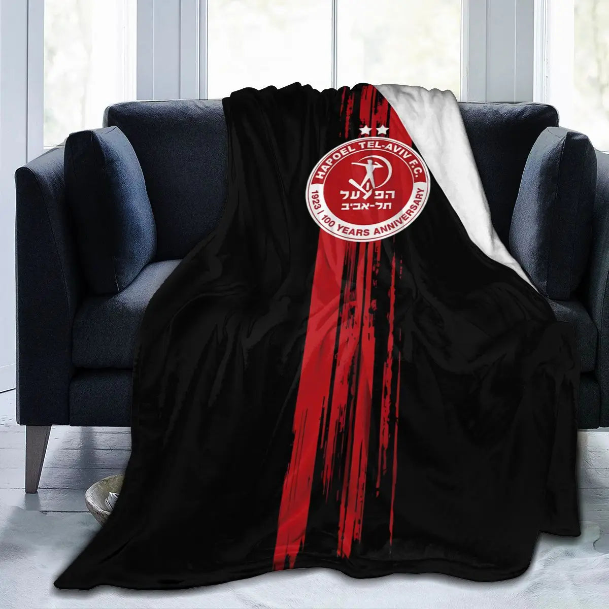 Hapoel Aviv Flannel Throw Blanket Warm Bed Blanket in USA.