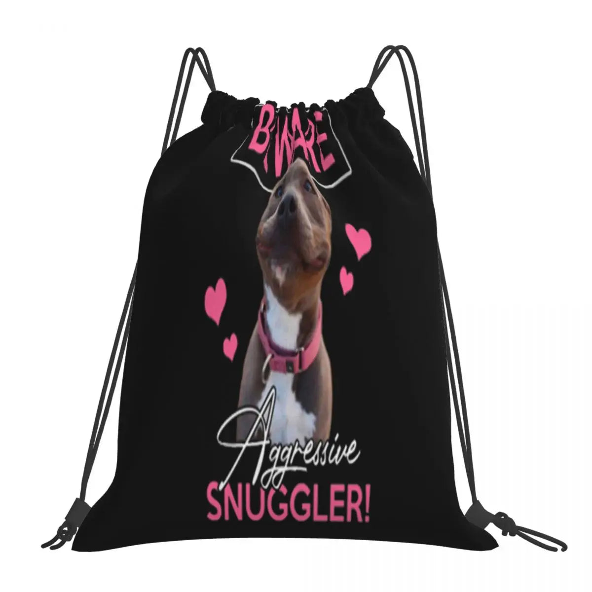 Pitbull Beware Aggressive Snuggler Design Latest IN USA.