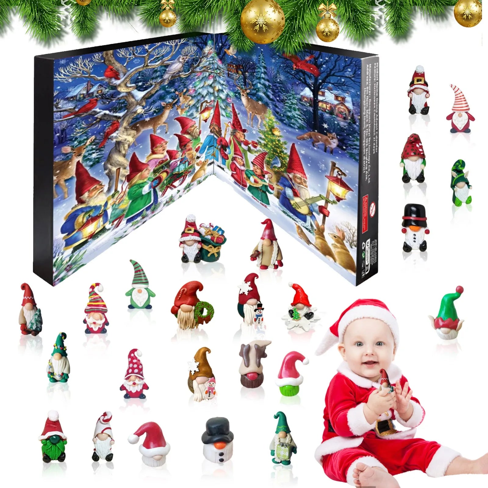 Christmas Gnome Advent Calendar 24 Day Christmas Advent Calendar Colle