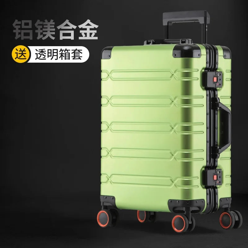 Aluminium Suitcases Wheeled Trolleys Business Trip in USA