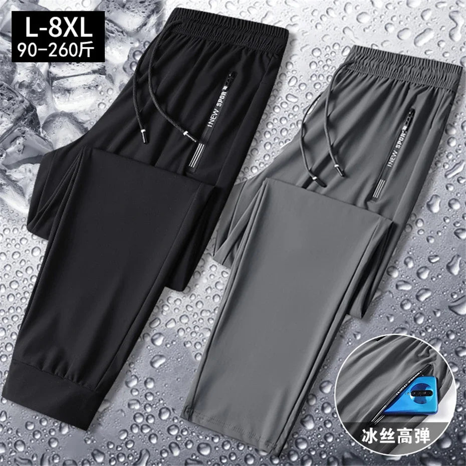 Summer Cool Pants Men Sweatpants Fashion Casual Stretch Pants in USA