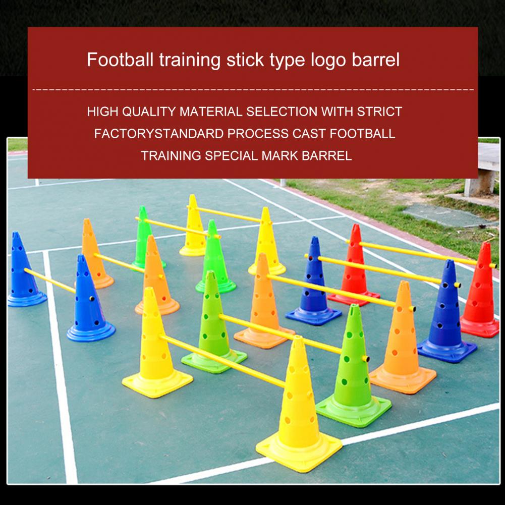 Soccer Training Cone Hole Design Bright Color Resilient Anti-cracking 