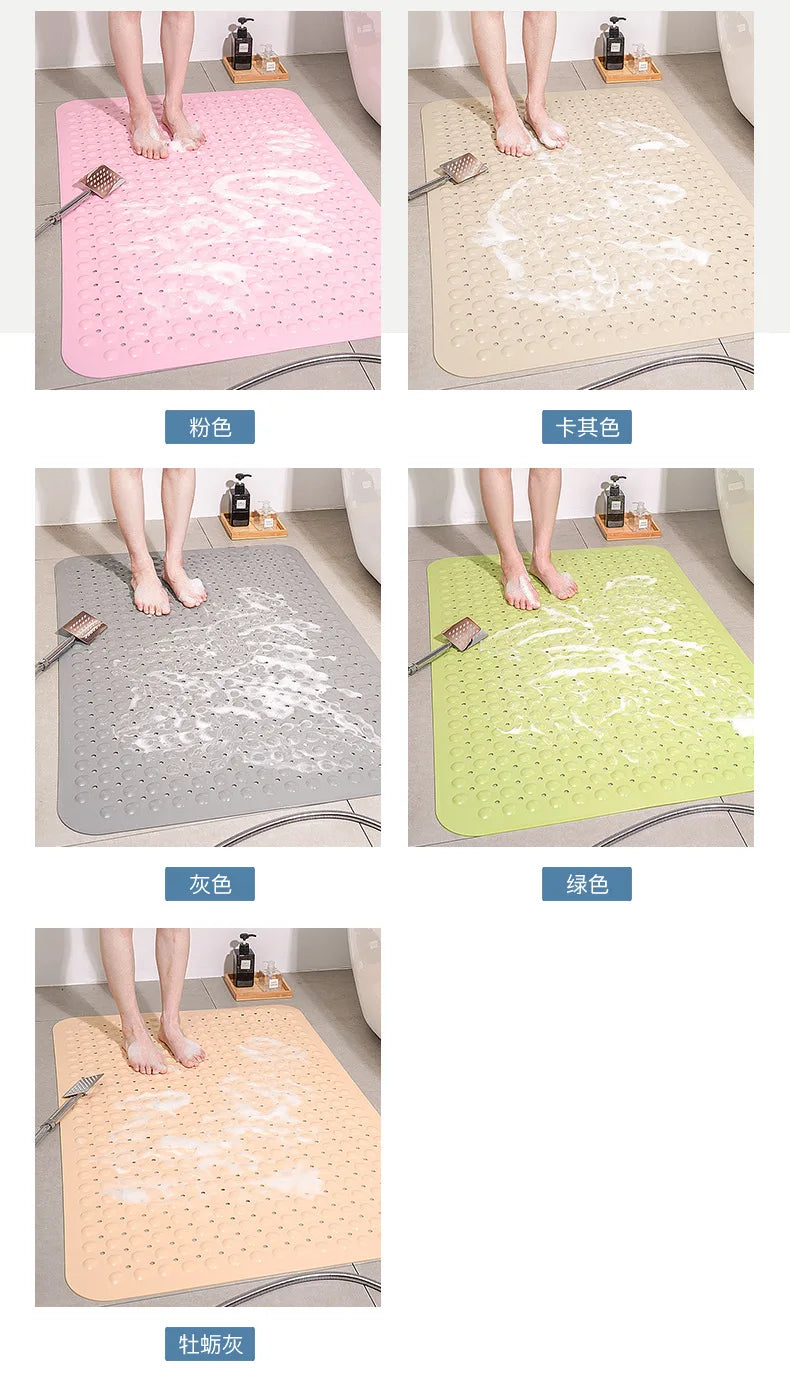 Healthy Non-toxic Large Bath Mat Safety Non-slip Suction Cup