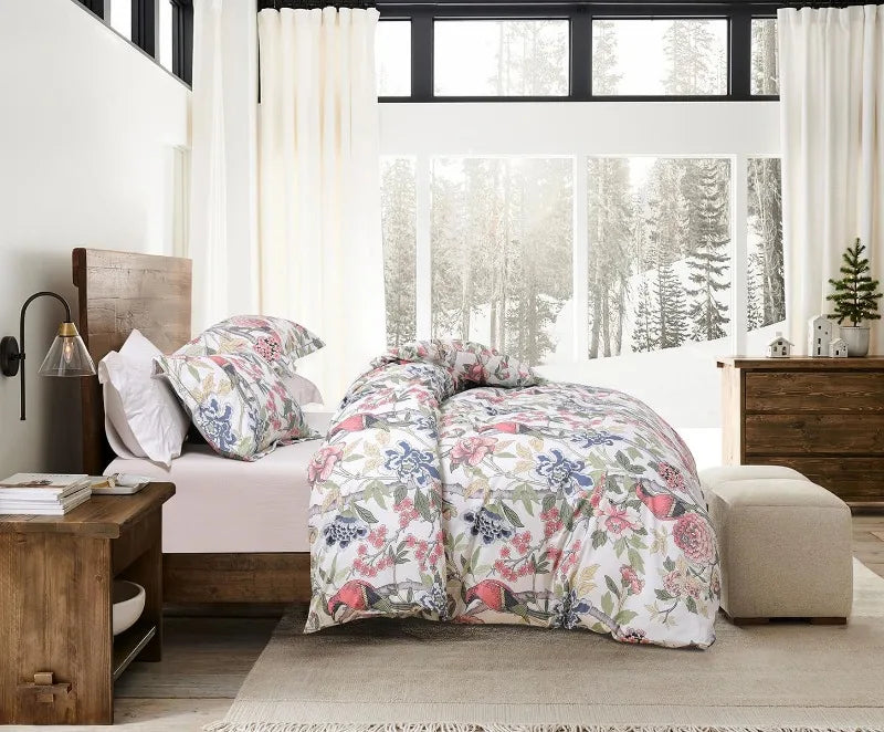 Duvet Cover, Thread Count Cotton Printed Luxury Floral Comforter