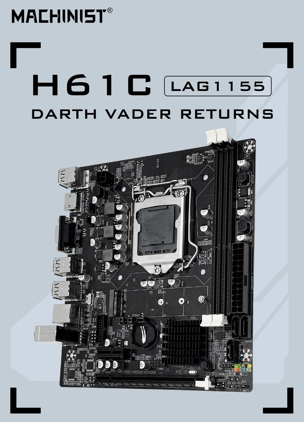 MACHINIST H61 Motherboard LGA 1155 DDR3 RAM Compatible With Intel Core