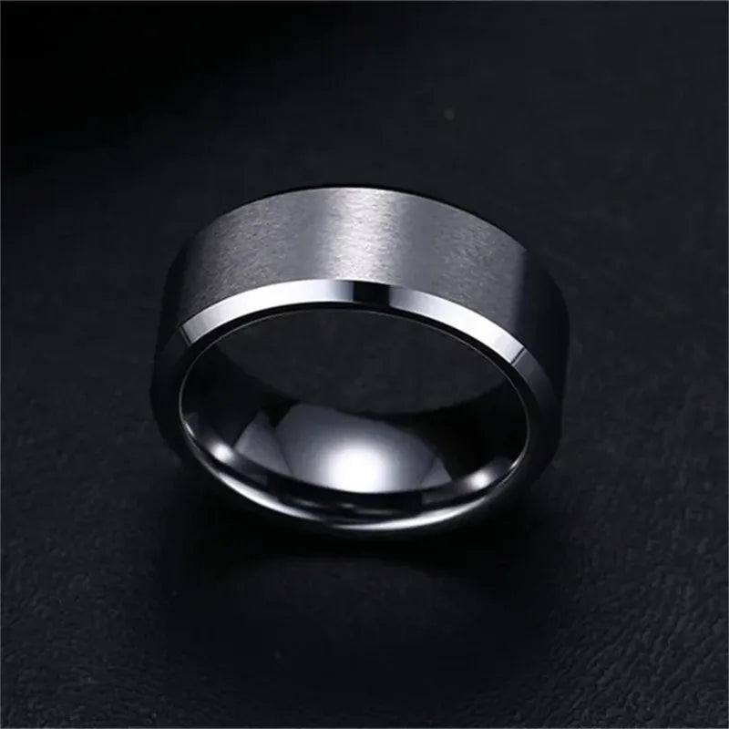 Charm Jewelry Men Women Stainless Steel Black Rings in USA