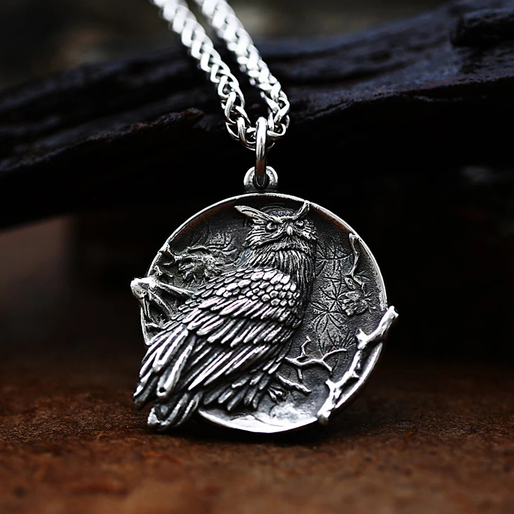 Men Vintage Viking Wolf Pendant Necklace Punk in USA