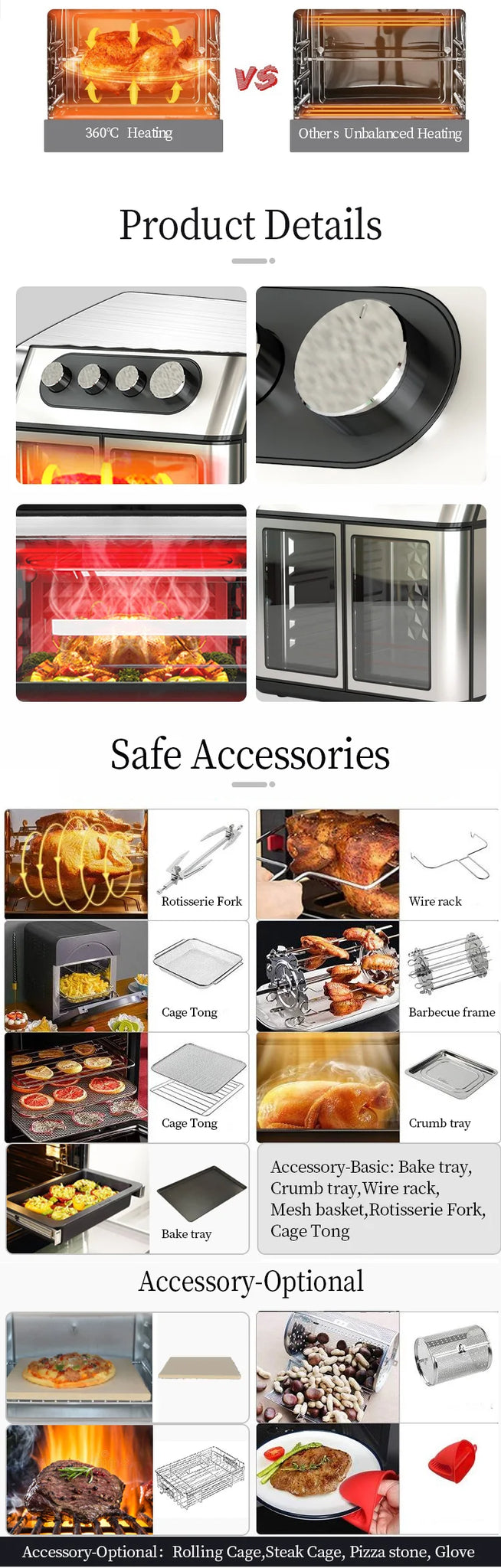 New Kitchen 23L Digital Oven Electric Deep Power Wholesale in USA.