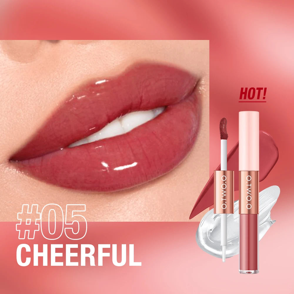 O.TWO.O Matte Lipstick Double Head Lip Coat in USA