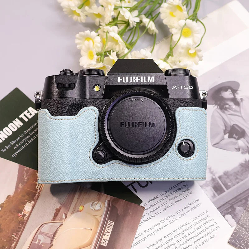 Suitable for Fuji X-T50 camera leather base micro single retro in USA.