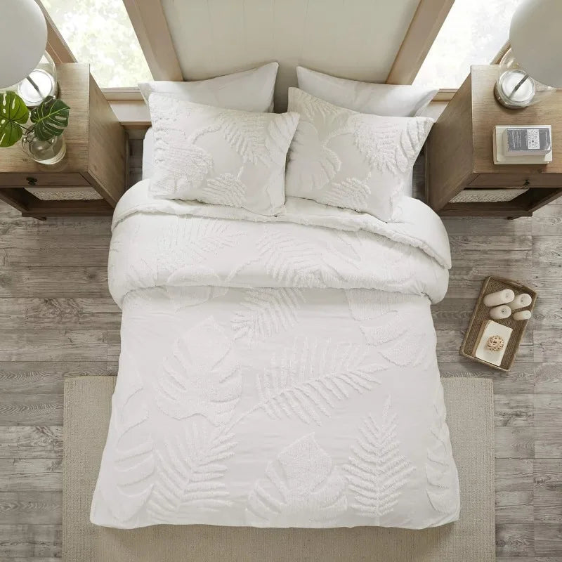 Cotton Duvet- Modern Luxe All Season Comforter Cover Bed Set