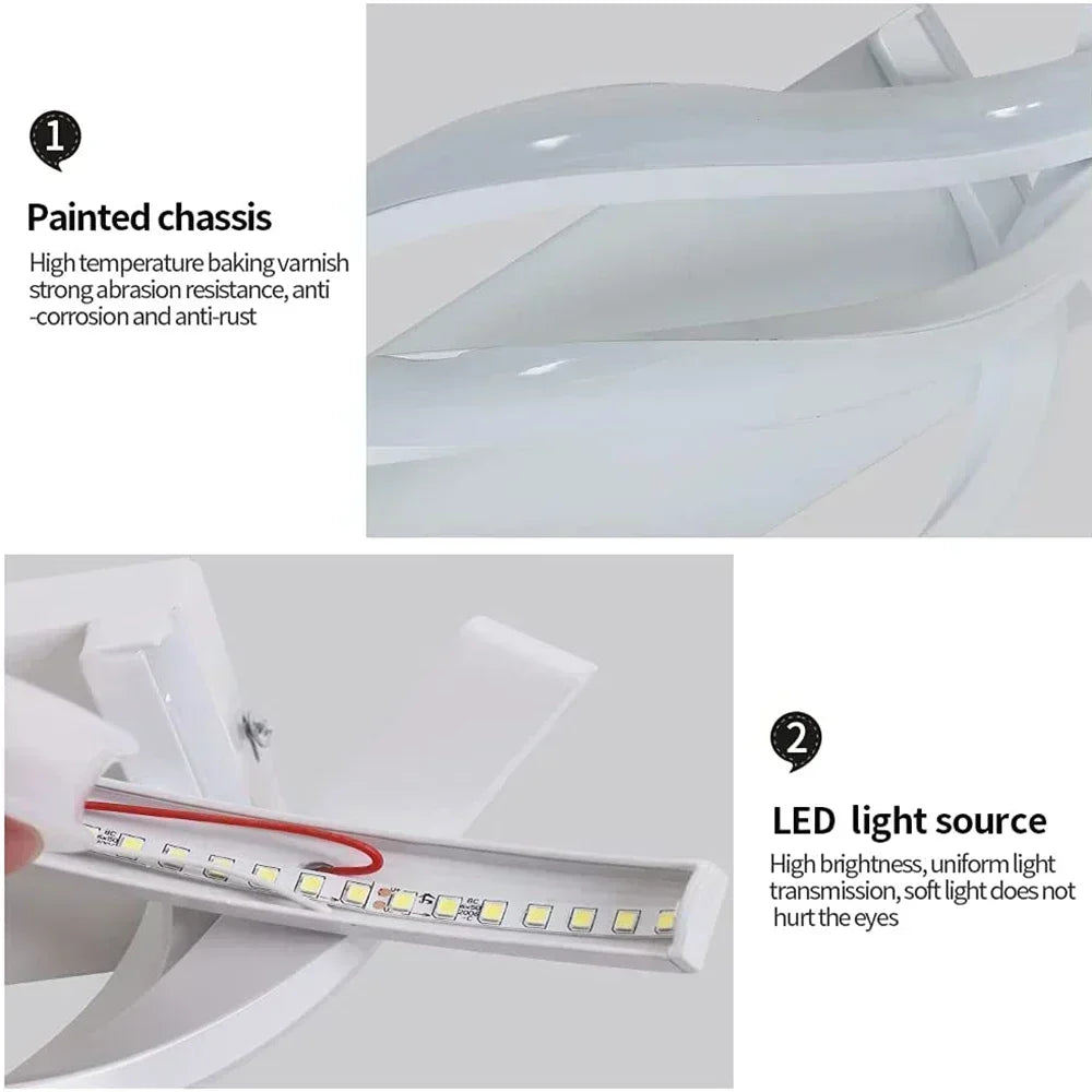 Modern LED Wall Light Curved Design Spiral Wall Lamp IN USA.