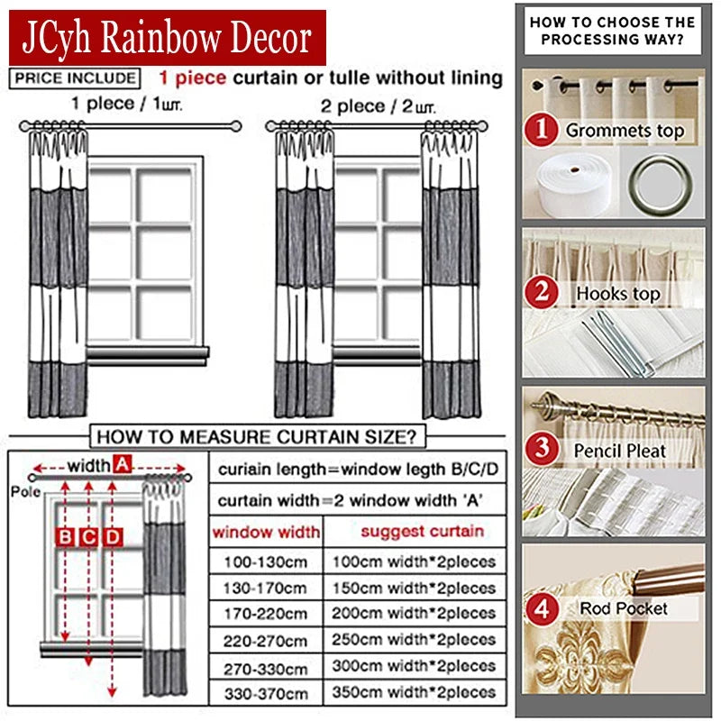 White Blackout Short Curtains Living Room Bedroom in USA