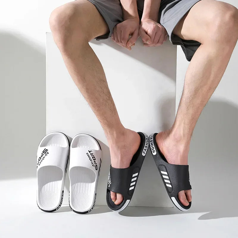 Fashion Men's Slippers PVC Soft Sole Non-slip Slides Casual in USA