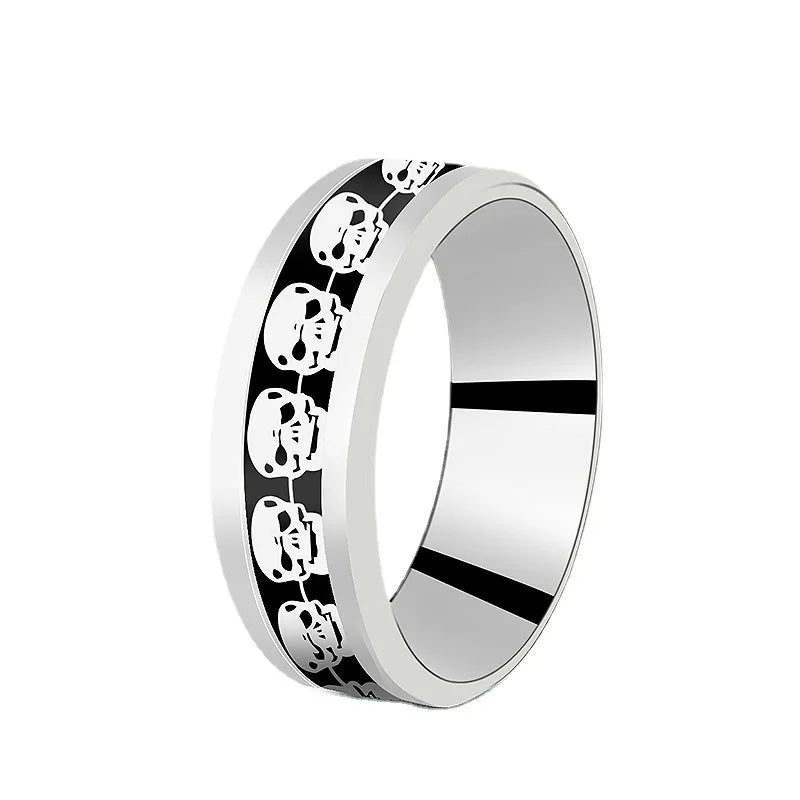 Punk Viking Dragon Black Tungsten Wedding Ring Set in USA