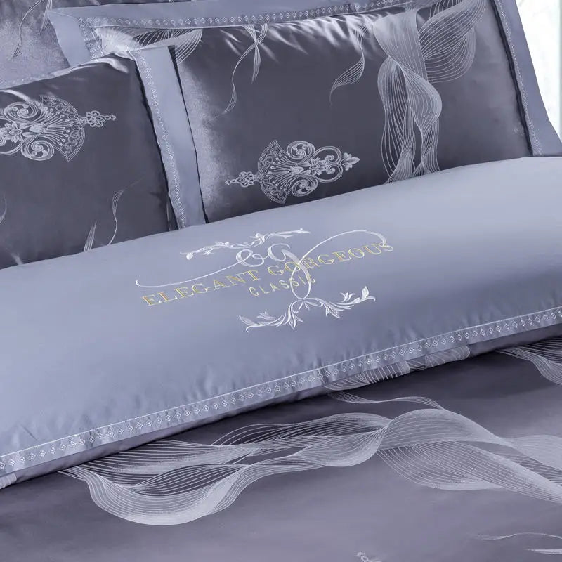 Bedding Sets Floral Grey Pink Comfort Duvet Pillowcase Flat Bed