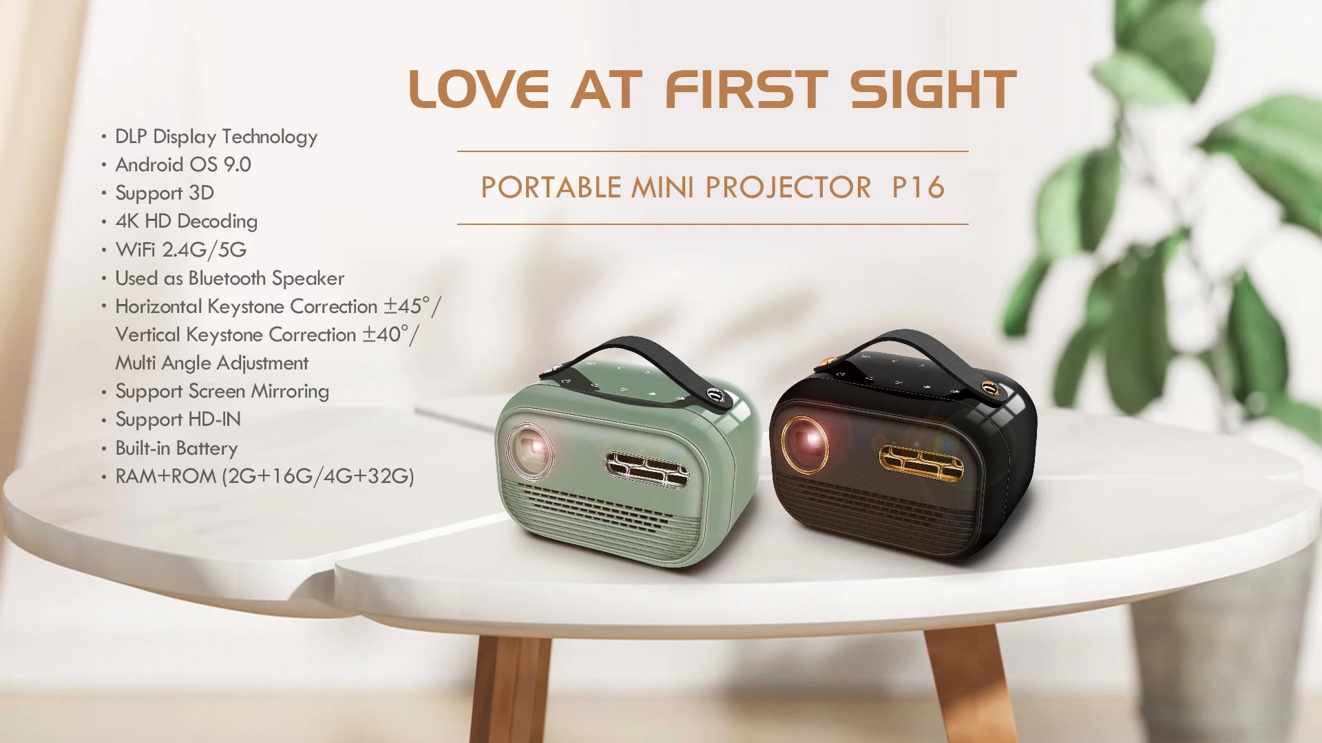 Mini Portable 4K Pro Projector Smart Home Theater LED in USA.