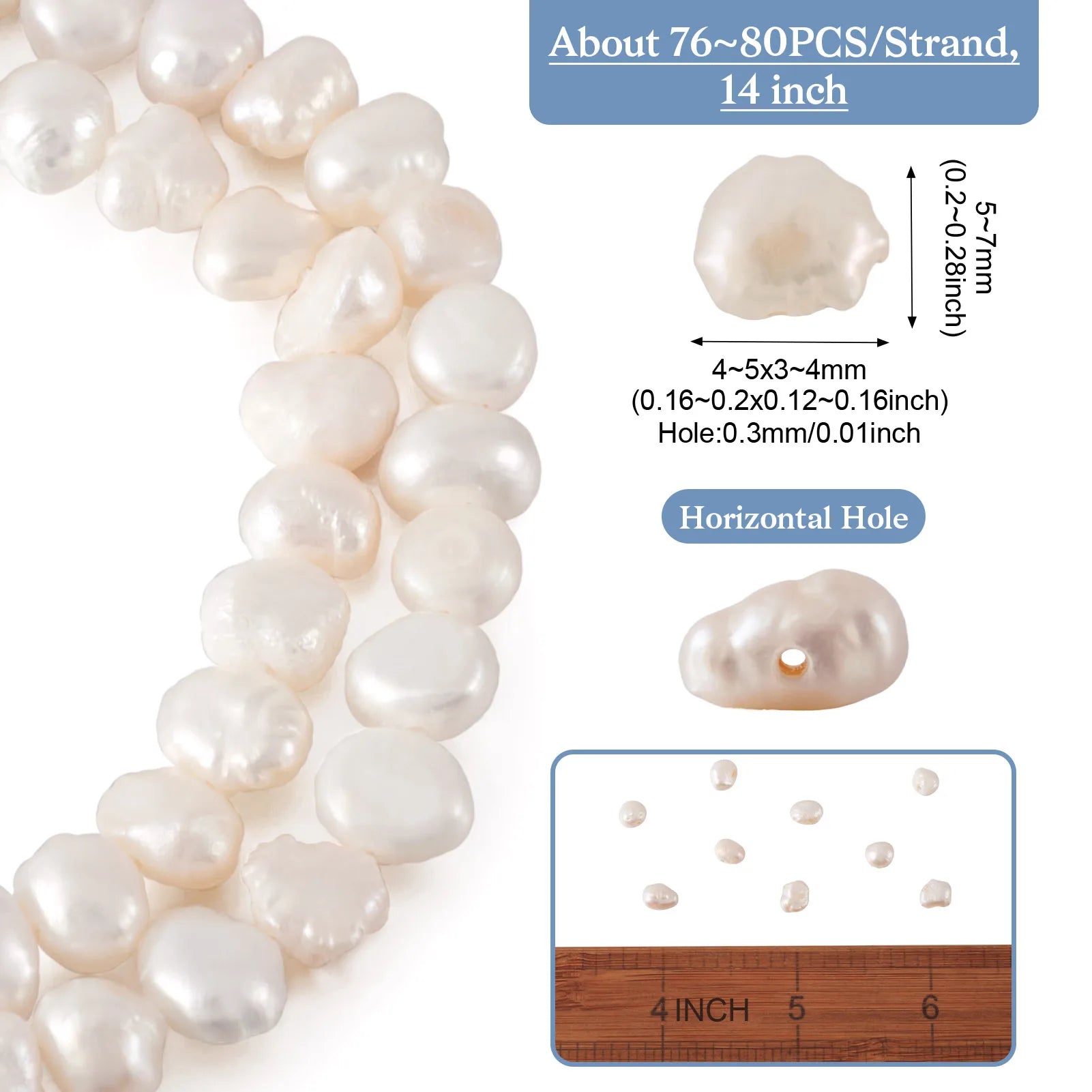 Strand Natural Cultured Freshwater Pearl Beads Strands Nuggets in USA.