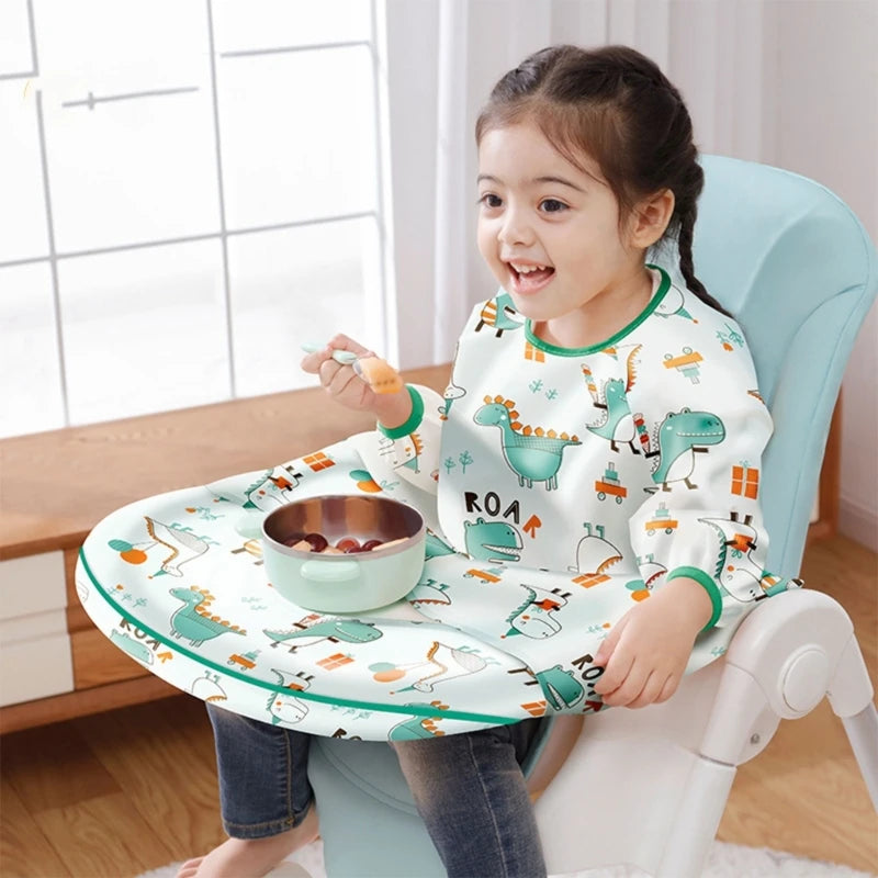 Bib Attaches Highchair Table Weaning Bibs Multi-pattern in USA