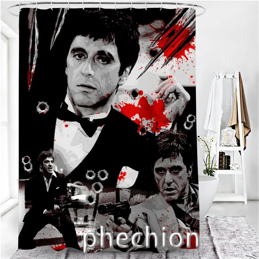 3D Print Scarface Shower Curtain Waterproof Bathroom Curtain in USA.