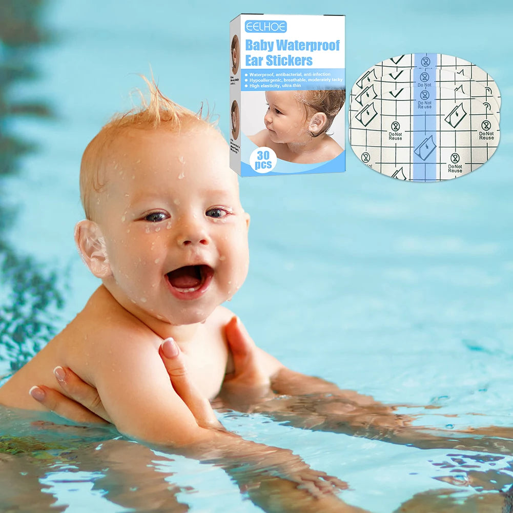 Baby Waterproof Ear Stickers Swimming Infant Disposable in USA