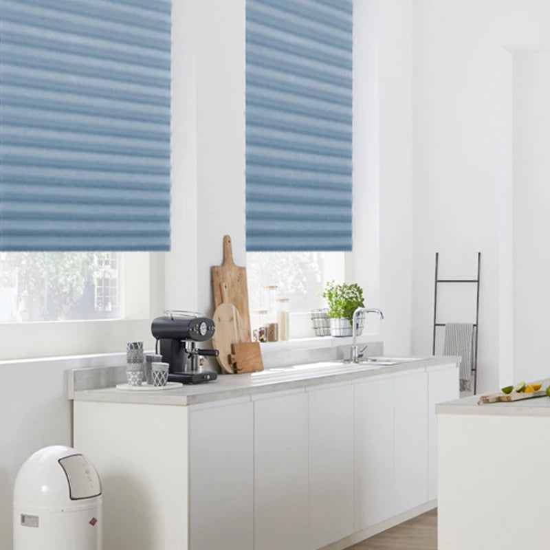 Self-adhesive Pleated Blinds Bathroom Balcony Shades in USA