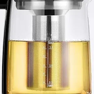 Enfinigy Glass Kettle 1.7L, Tea Kettle, 6 Preset Temps in USA.