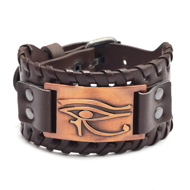 Leather Pirate Compass Bracelet Men's Bracelet in USA