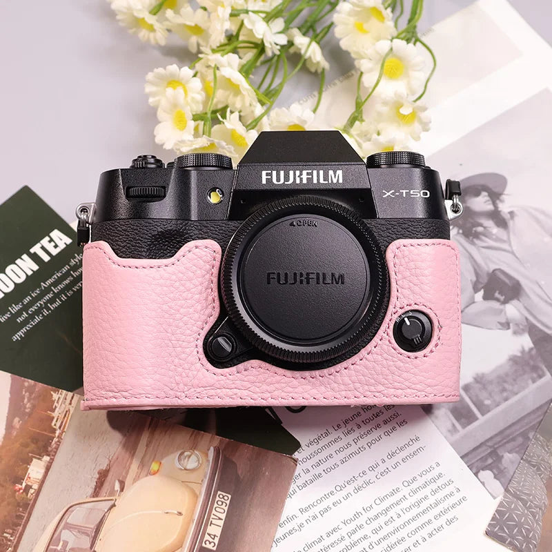 Suitable for Fuji X-T50 camera leather base micro single retro in USA.