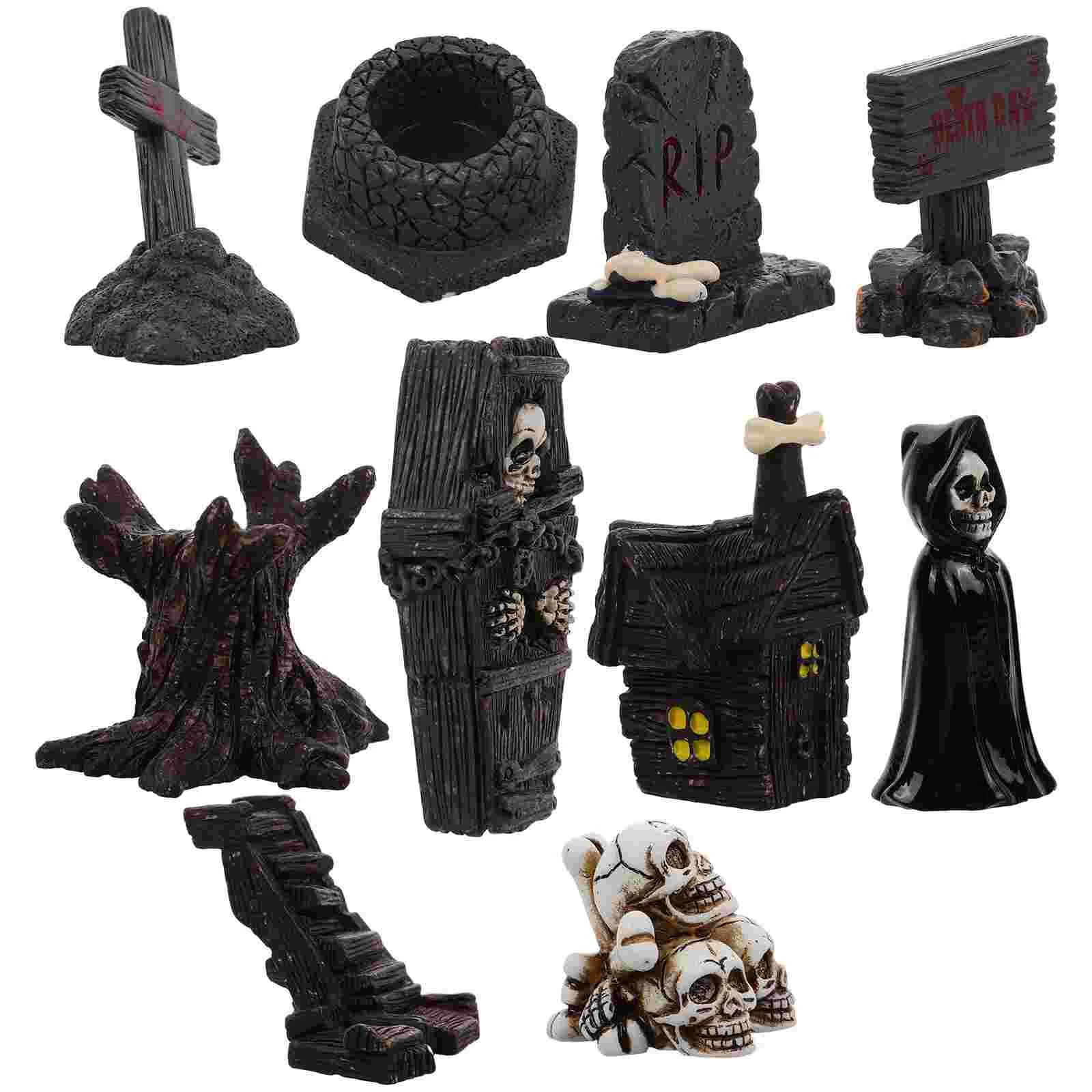 Desktop Halloween Baubles Mini Tombstones Figurine in USA