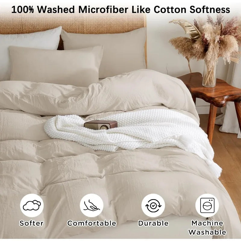 Washed Microfiber Like Washed Cotton Super Soft and Breathable