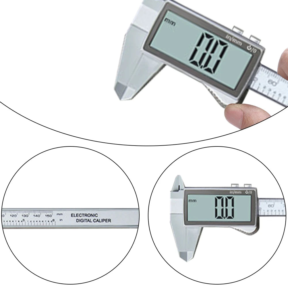 Digital Caliper 100/150mm Micrometer Measuring Gauge Full Screen Digit