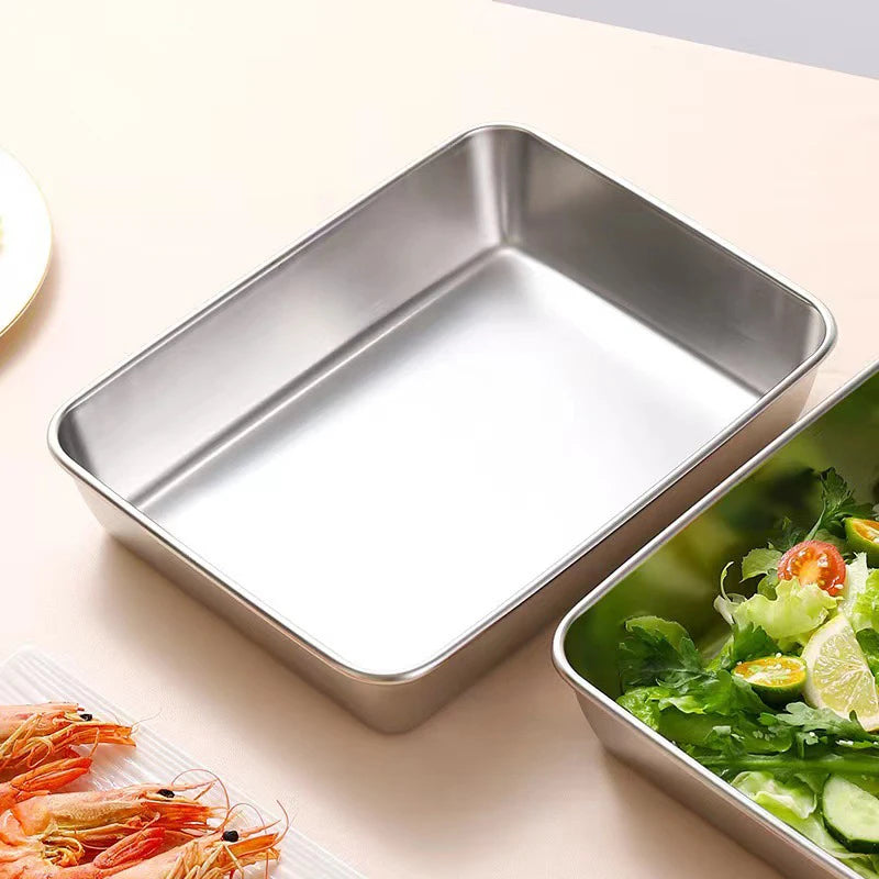 Stainless Steel Refrigerator Food Storage Box With Plastic in USA.