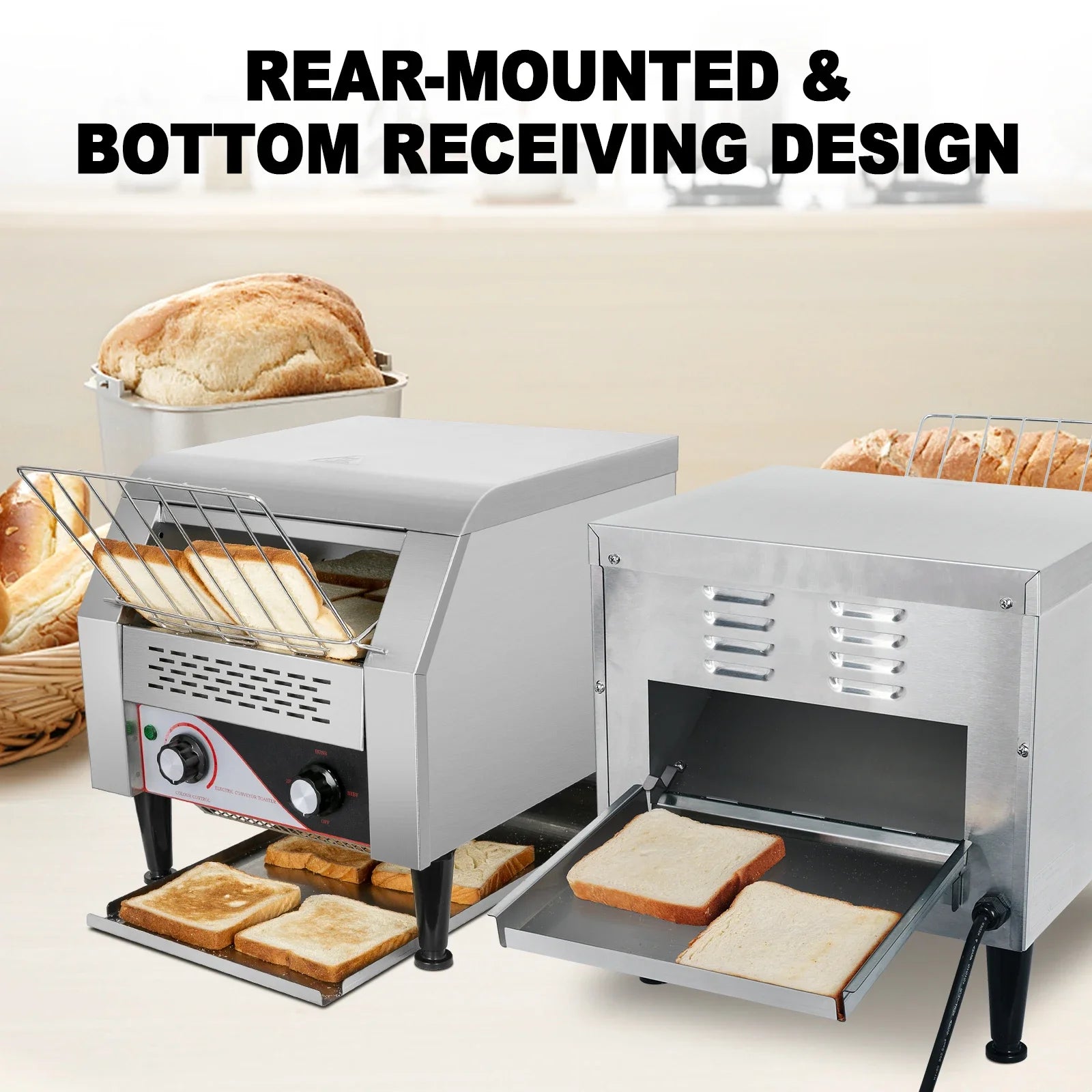 Commercial Toaster Stainless Steel Restaurant Toaster in USA.