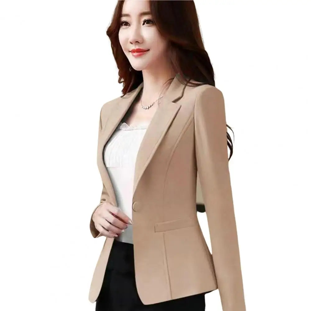 Slim Fit Korean Suit Coat Women Blazer Streetwear in USA