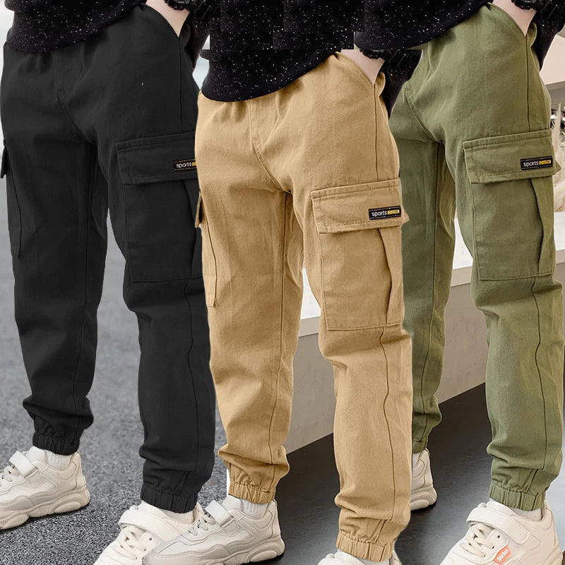 New Spring Autumn Boys Pants Casual Long Style Trousers in USA