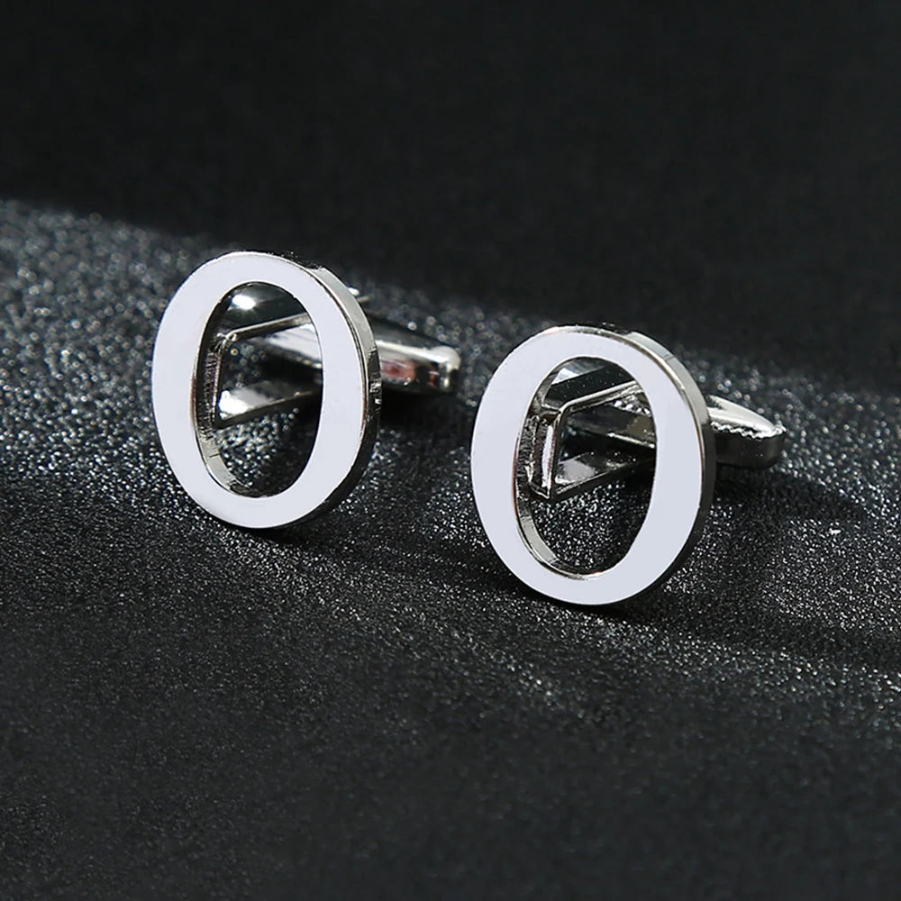 High Quality Men's French Shirt Cuff Brass Silver Color Cufflinks in USA