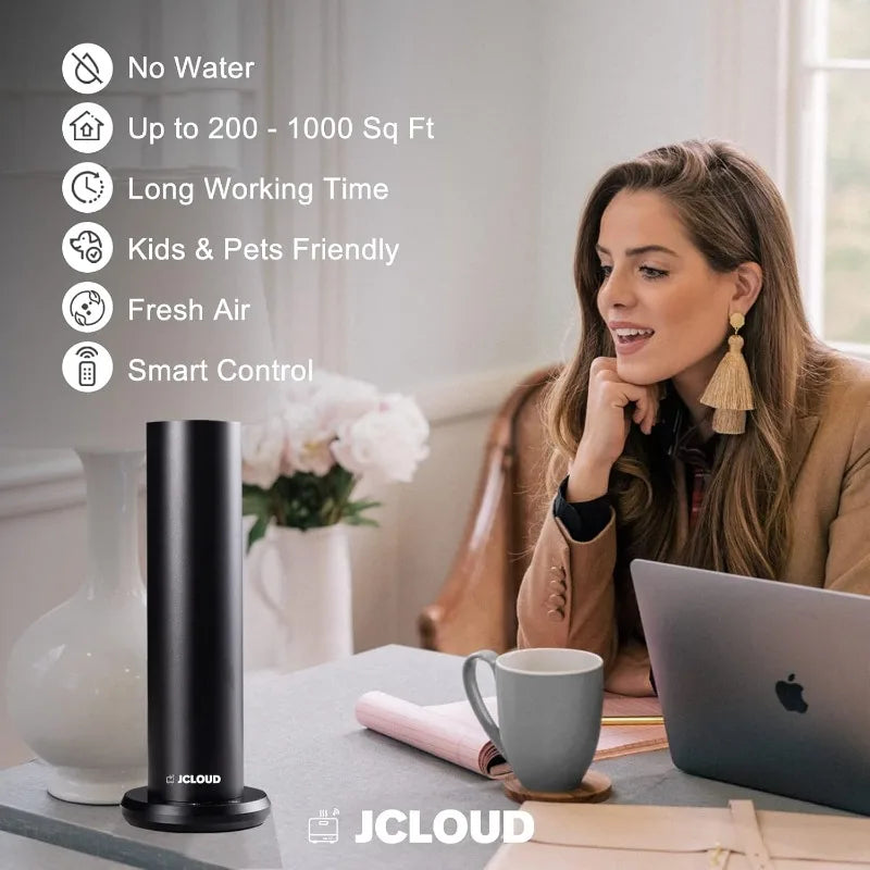 JCLOUD Smart Scent Air Machine for Home,Bluetooth Waterless Essential 