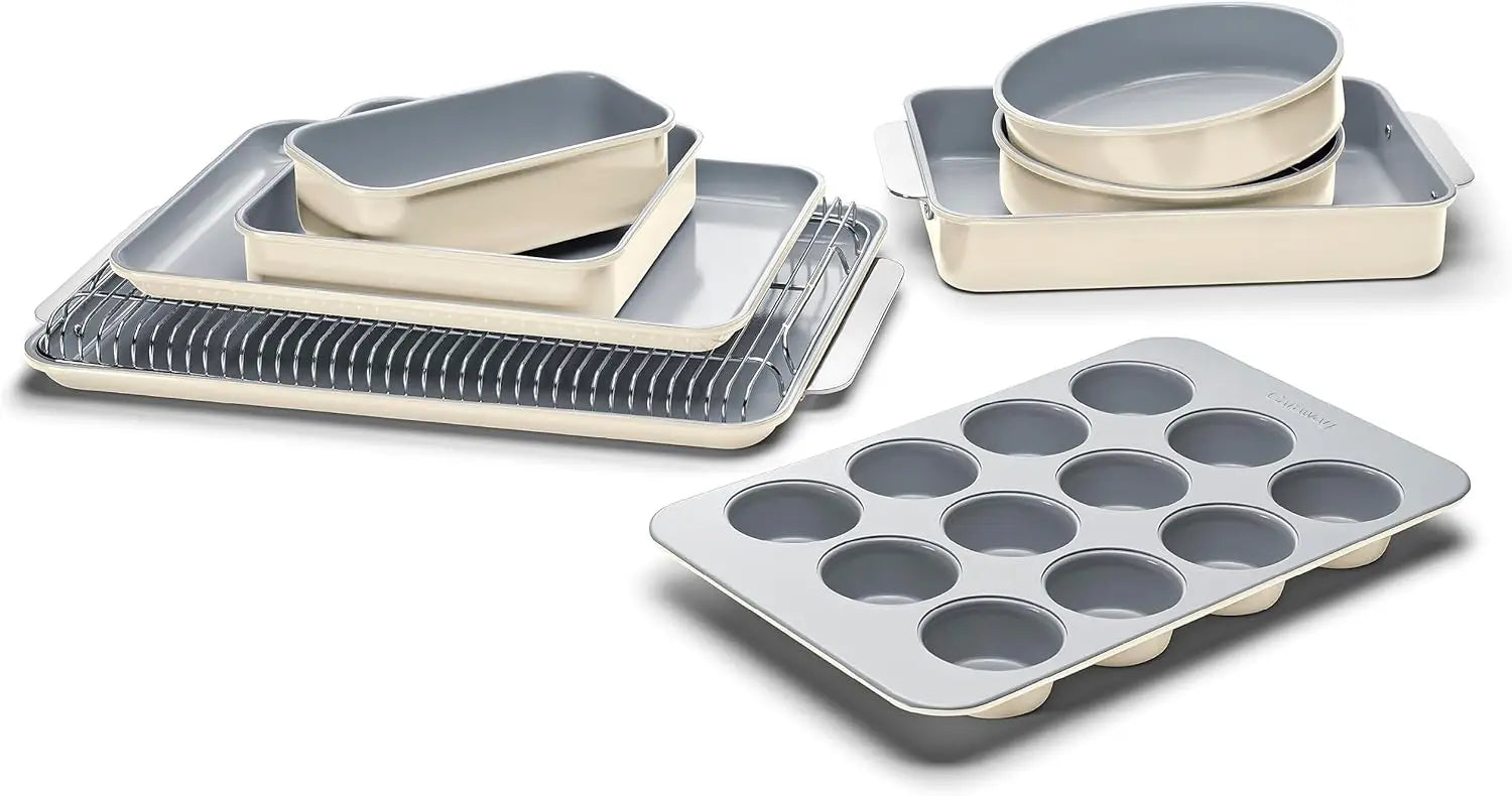 Nonstick Ceramic Bakeware Set Baking Sheets in USA.