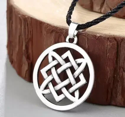 Viking Valknut Pendant Men's Necklace Women Round Pagan in USA