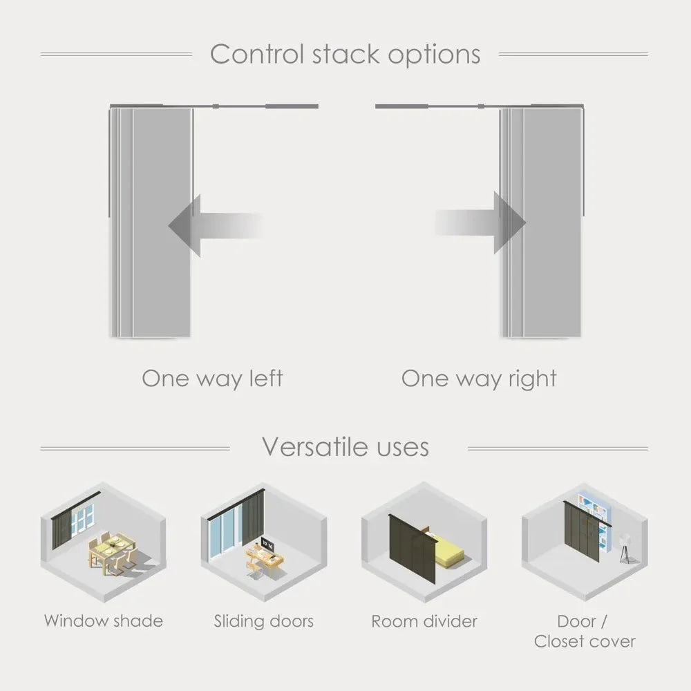 GoDear Design Blackout Adjustable Vertical Blinds Extendable