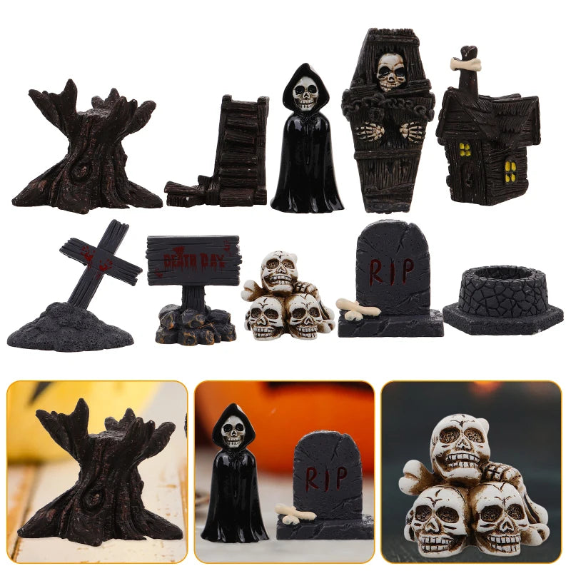 Desktop Halloween Baubles Mini Tombstones Figurine in USA