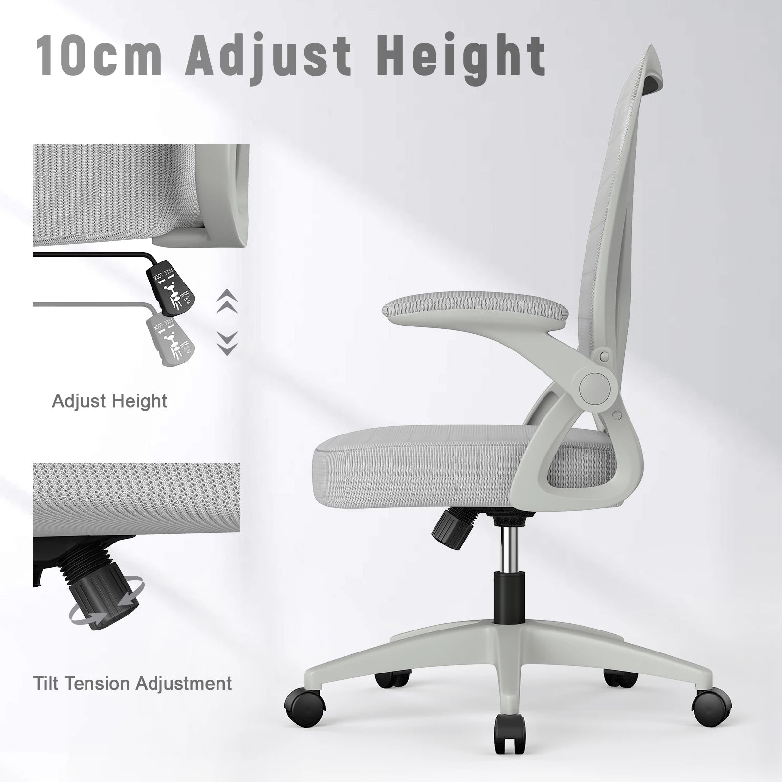 Ergonomic Office Chair with Slide Seat Mesh Seat IN USA.