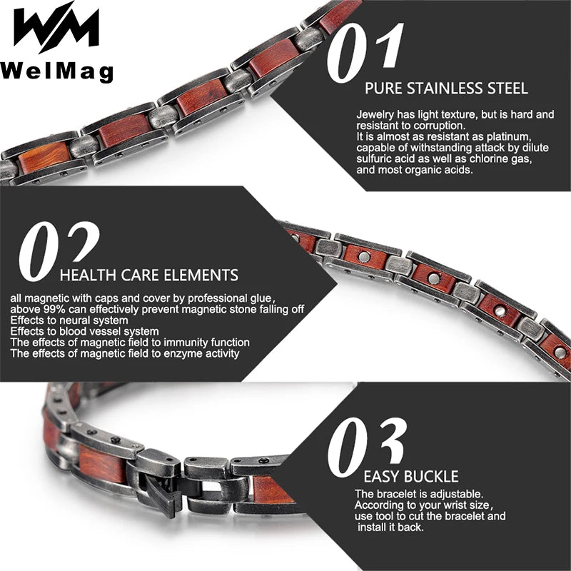 Welmag Stainless Steel Bracelet Zebra Sharp Health Care Bio in USA