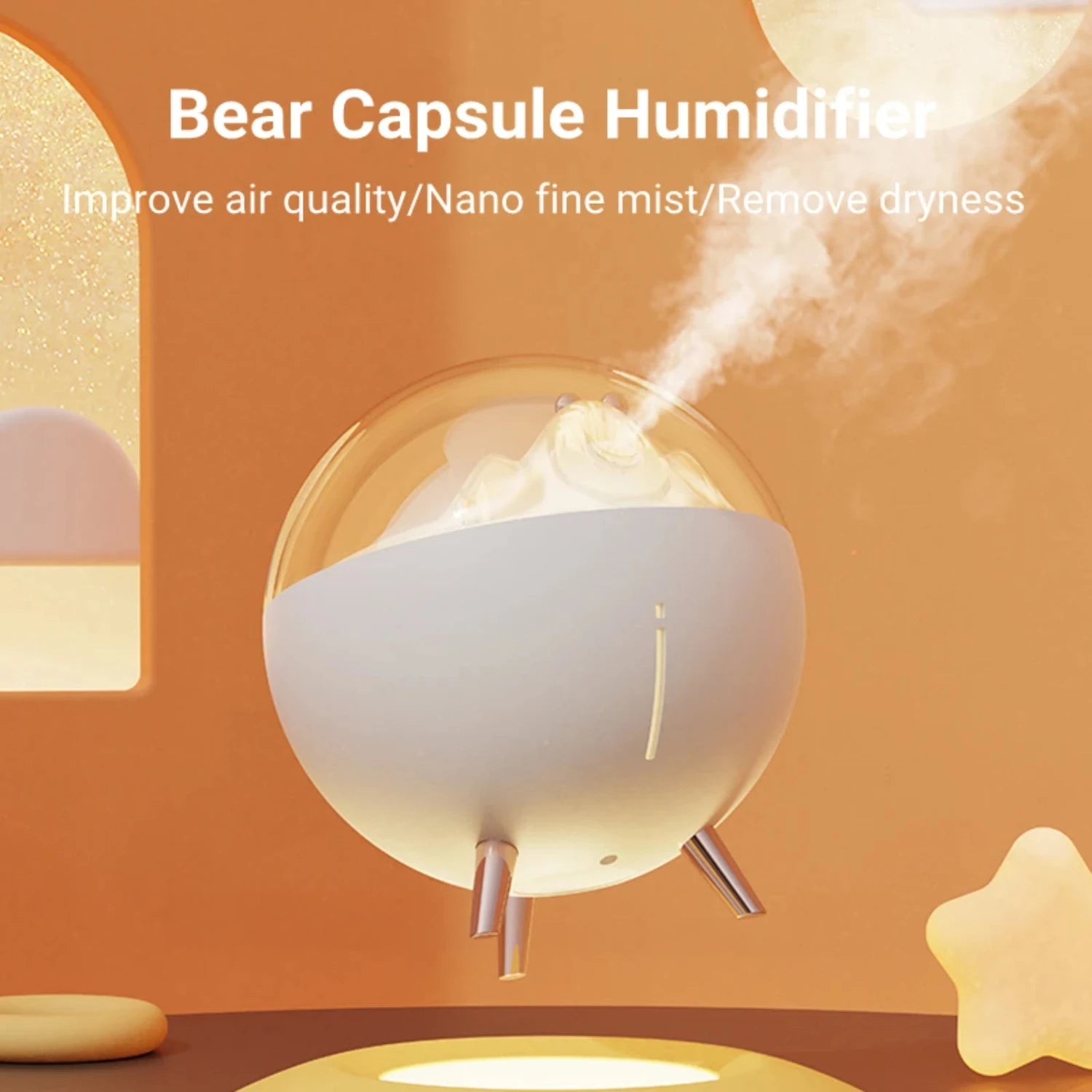 - Quiet Modern Space Air Humidifier Technology LED in USA.