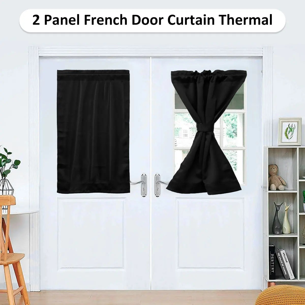 Door Curtains Polyester Blackout Window Curtain in USA