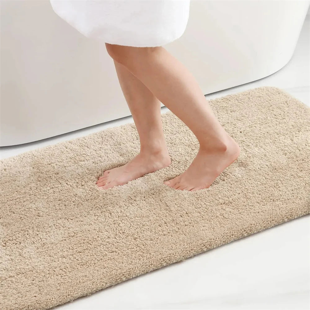 Olanly Soft Bathroom Plush Rug Absorbent Quick Dry Bath Mat